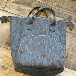 Wonderbag gray insulated baby diaper bag travel backpack 13 in x 13 in